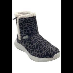 Tony Little Cheeks Fit Body Sport Boot with Scotchgard Gray Leopard - Medium